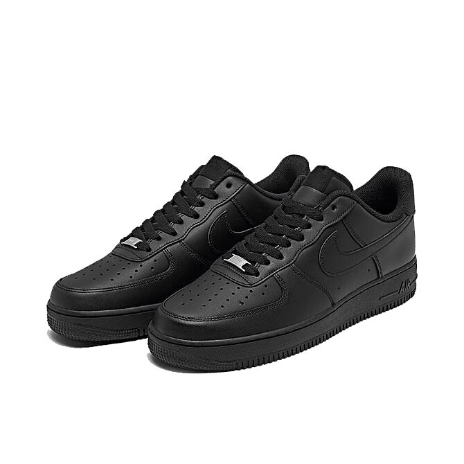 Nike Air Force 1 ’07 Low Triple Men’s Black CW2288-001, Brand New Uni-Sex Shoes