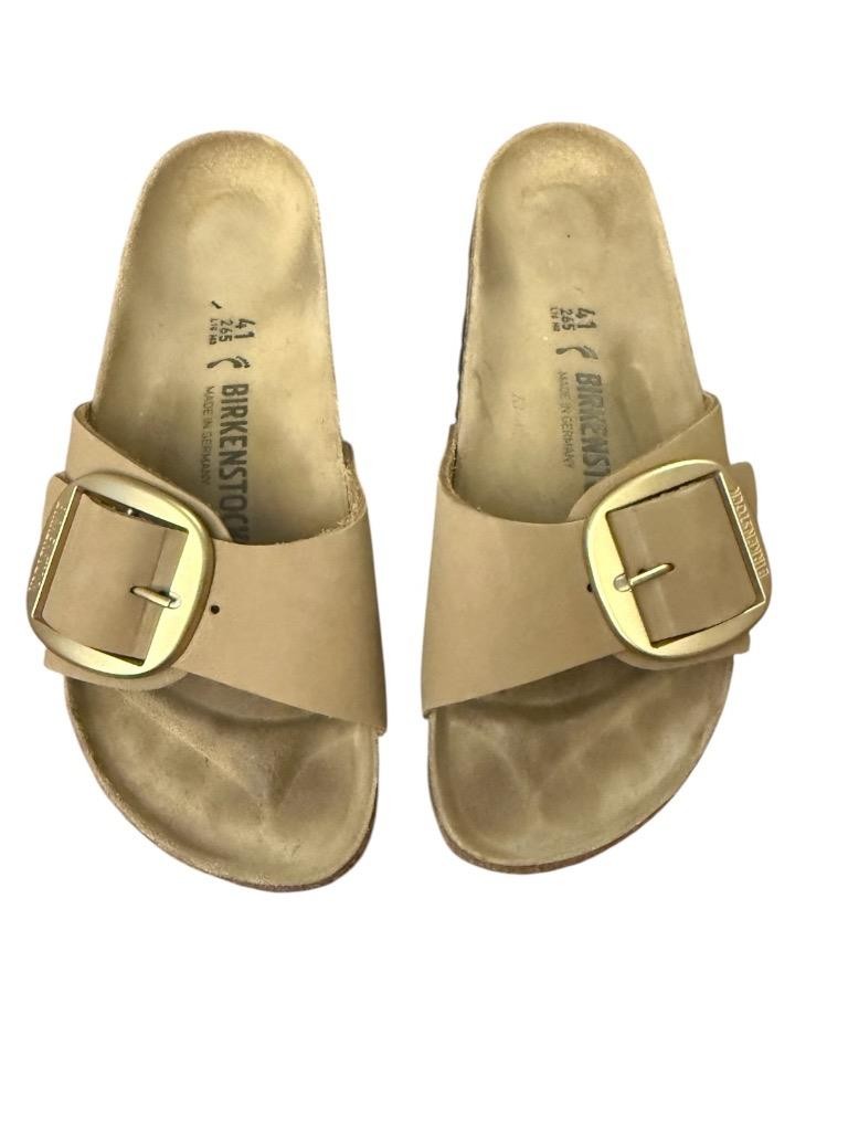 Birkenstock Madrid Big Buckle Sandal Sandcastle Leather Women size 41 US 10