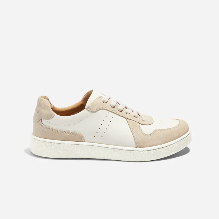NEW AUTH Nisolo Bria Go-To Court Sneaker Women’s Colorblock Leather Casual Shoes