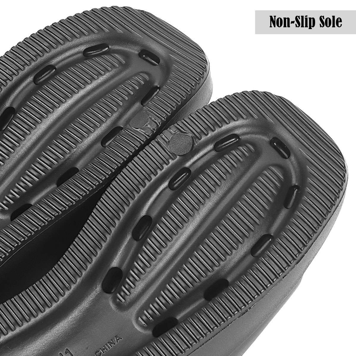 Womens Slippers Shower Non-Slip Bathroom Sandals Outdoor Soft Platform Shoes
