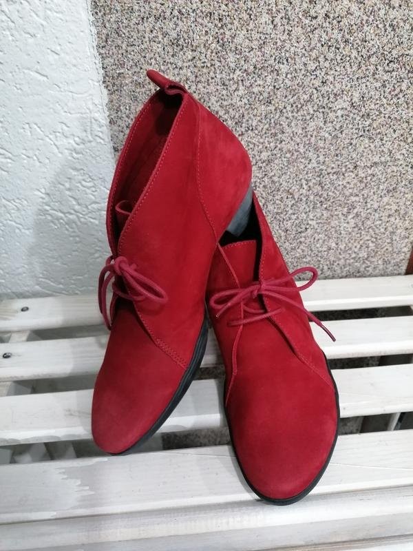 women ark boots red nubuck 39.5