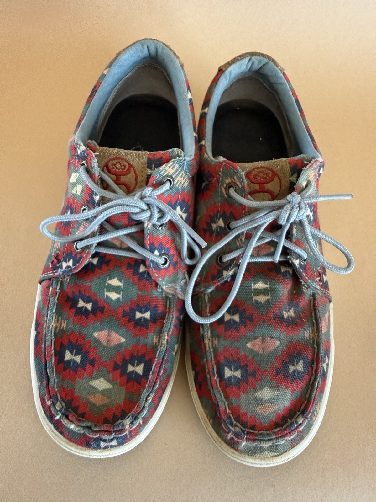 Twisted X Hooey Lace Up Lopers Casual Shoes Womens 9.5 Aztec Western Lace Up