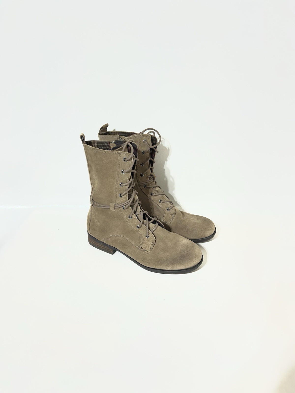 Brown Leather Lace Up Boots Whimsigoth Punk Grunge Victorian Women’s Size 10