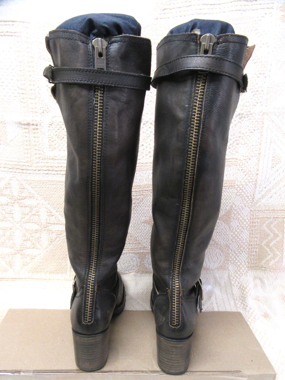 Freebird Boots By Steven Size 9 Cognac Cody Knee High Worn Once!! See Pics!!