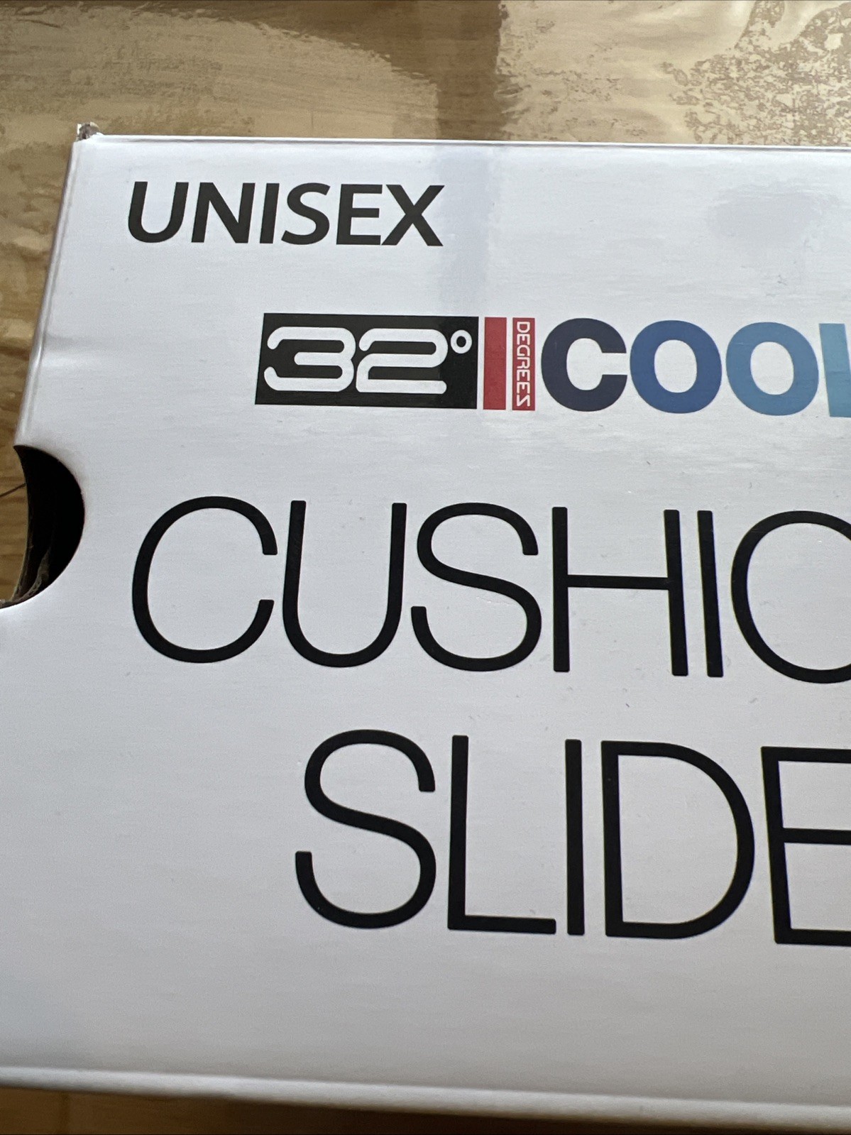32 Degrees Unisex Size Large (W 9-10 / M 7-8) Cushion Slide Sandal, Cream