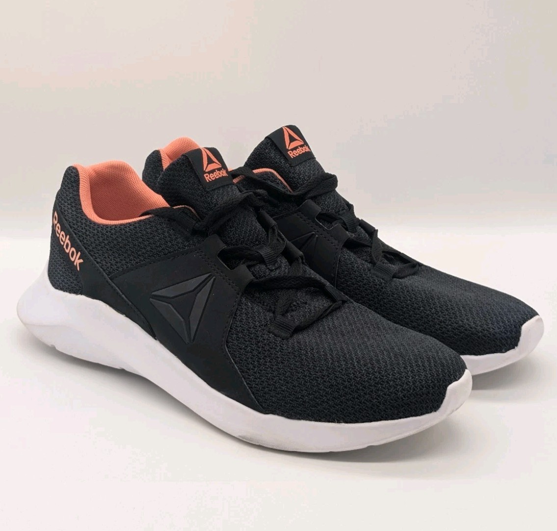 Reebok EnergyLux Running Training Lace-Up Sneakers Black Pink Women’s Size 11