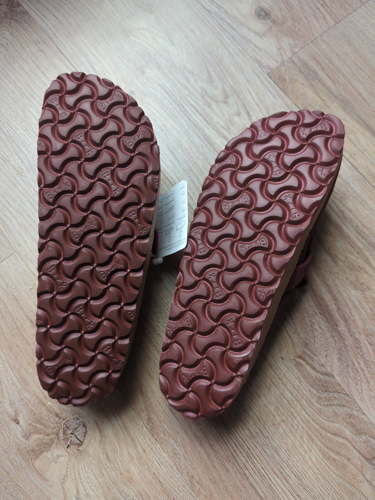 Birkenstock Buckley Suede Moc Toe Clogs Maroon EU 39 Women 8-8.5