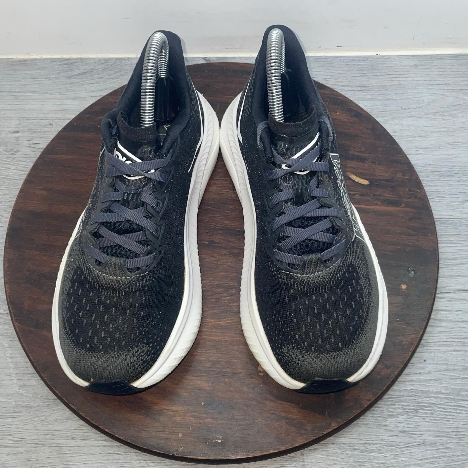 Hoka One One Mach 6 Womens Size 6.5 Black White Athletic Running Shoes Sneakers