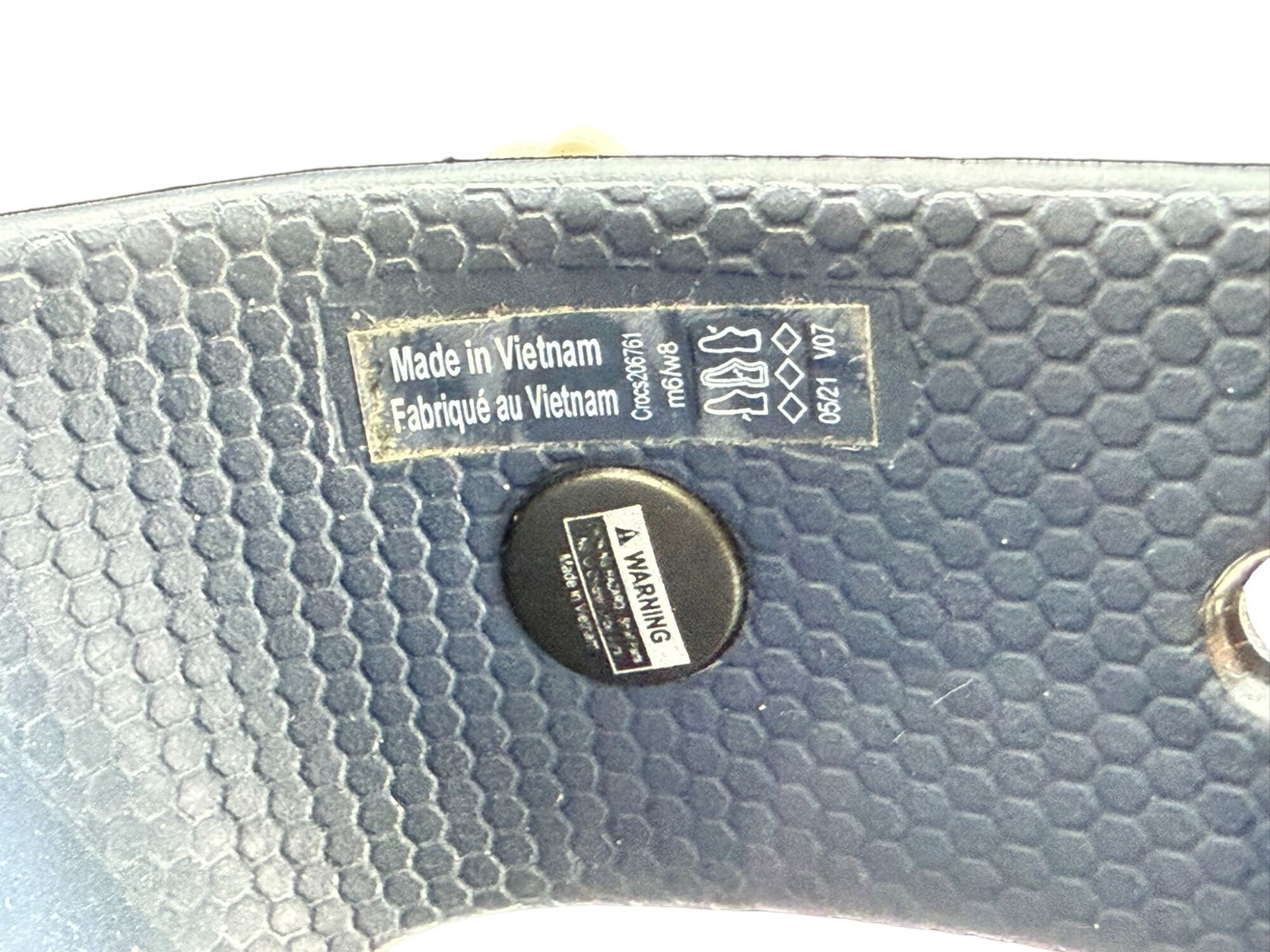 Crocs Navy Blue Womens Slide Sandals M6 W8 Unisex