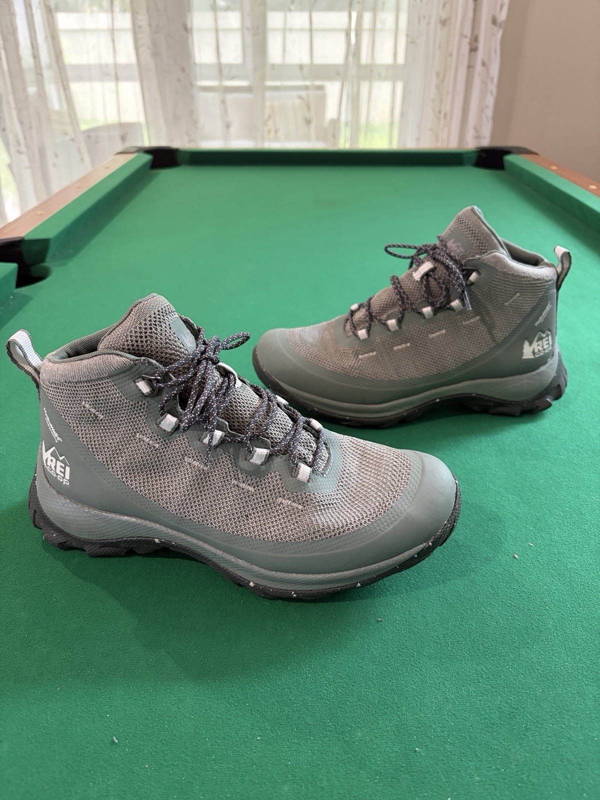 REI Co-Op Flash Hiking Boots Women Size 9 Green Outdoors Hiking Waterproof
