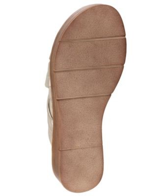 BELLA VITA Womens Gold 0.5″ Platform Tor-italy Wedge Slide Sals 8.5 M