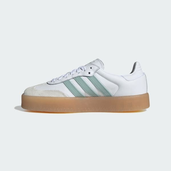 adidas Originals Sambae W White Wonder Blue Gum Women Casual Shoes JP5609