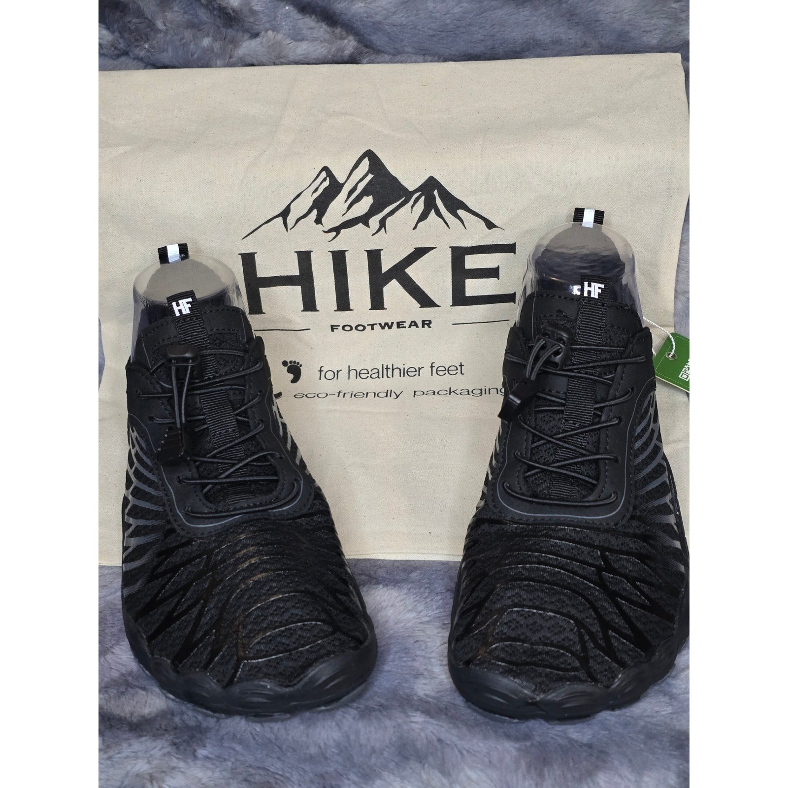 NWT Hike Footwear Lorax Pro Barefoot shoes Black/Grey Unisex EU 40/ us 9