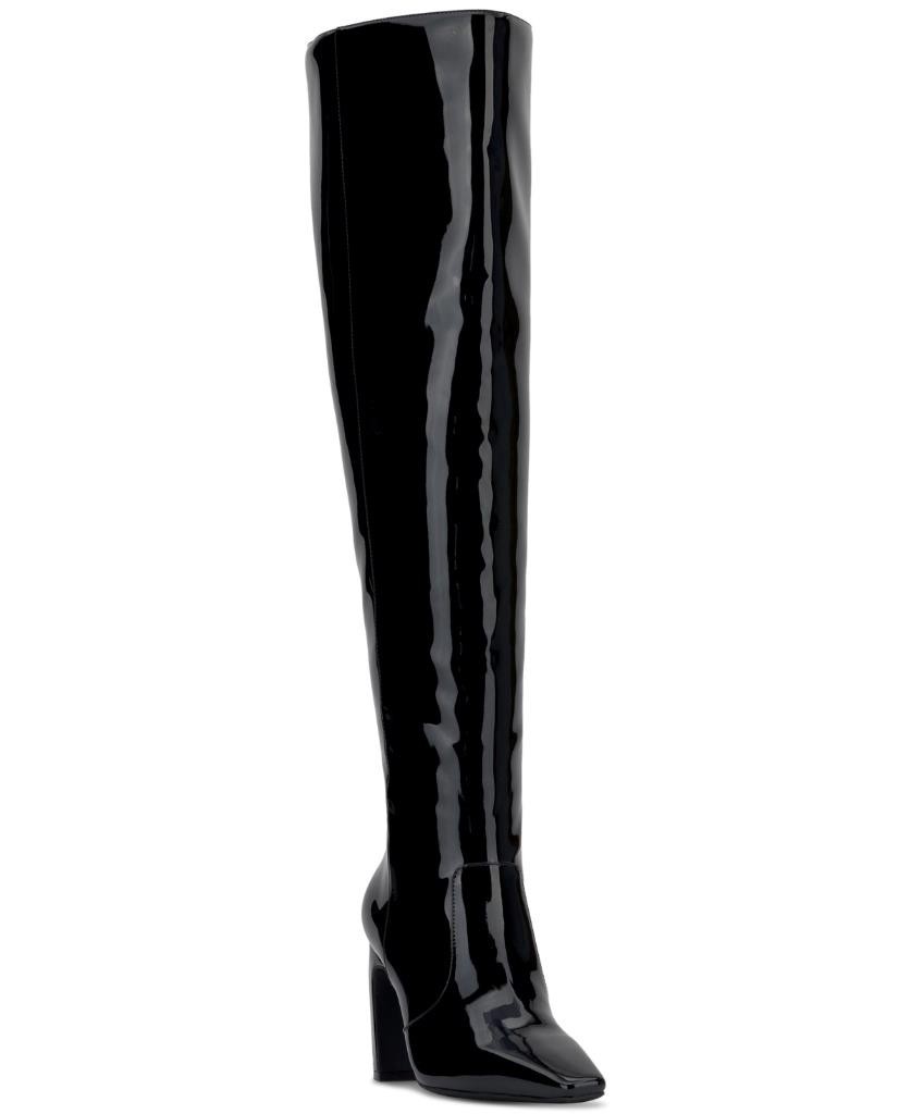 I.N.C. International Concepts Women’s Black Patent Orisa Over-The-Knee Boots 11M