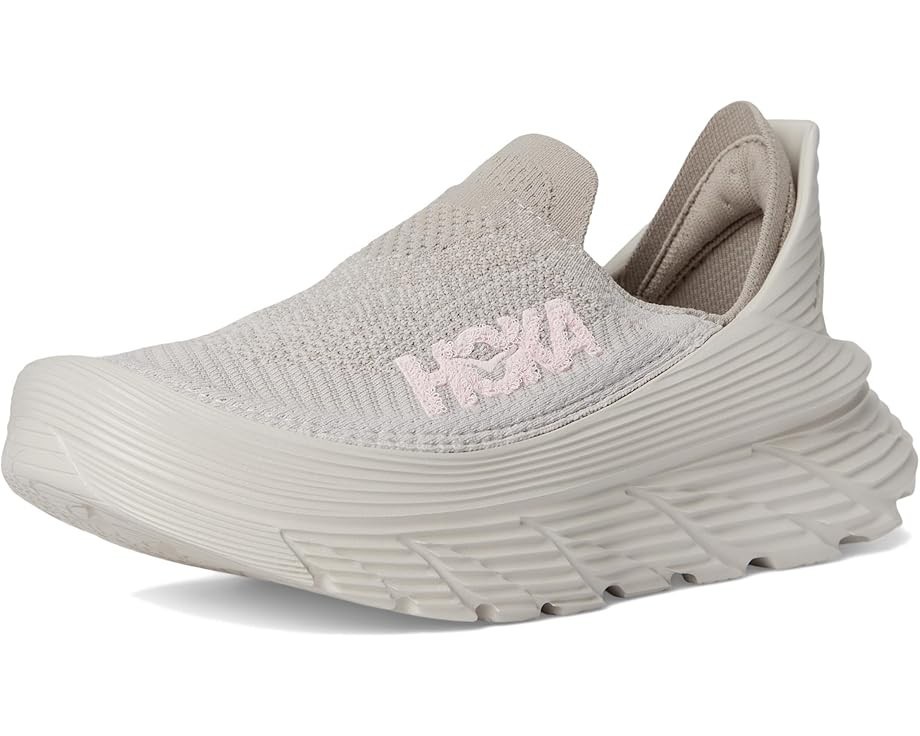HOKA Restore TC Slip-on Sneaker Comfort Shoes Stucco Putty Mesh Women US Size 9
