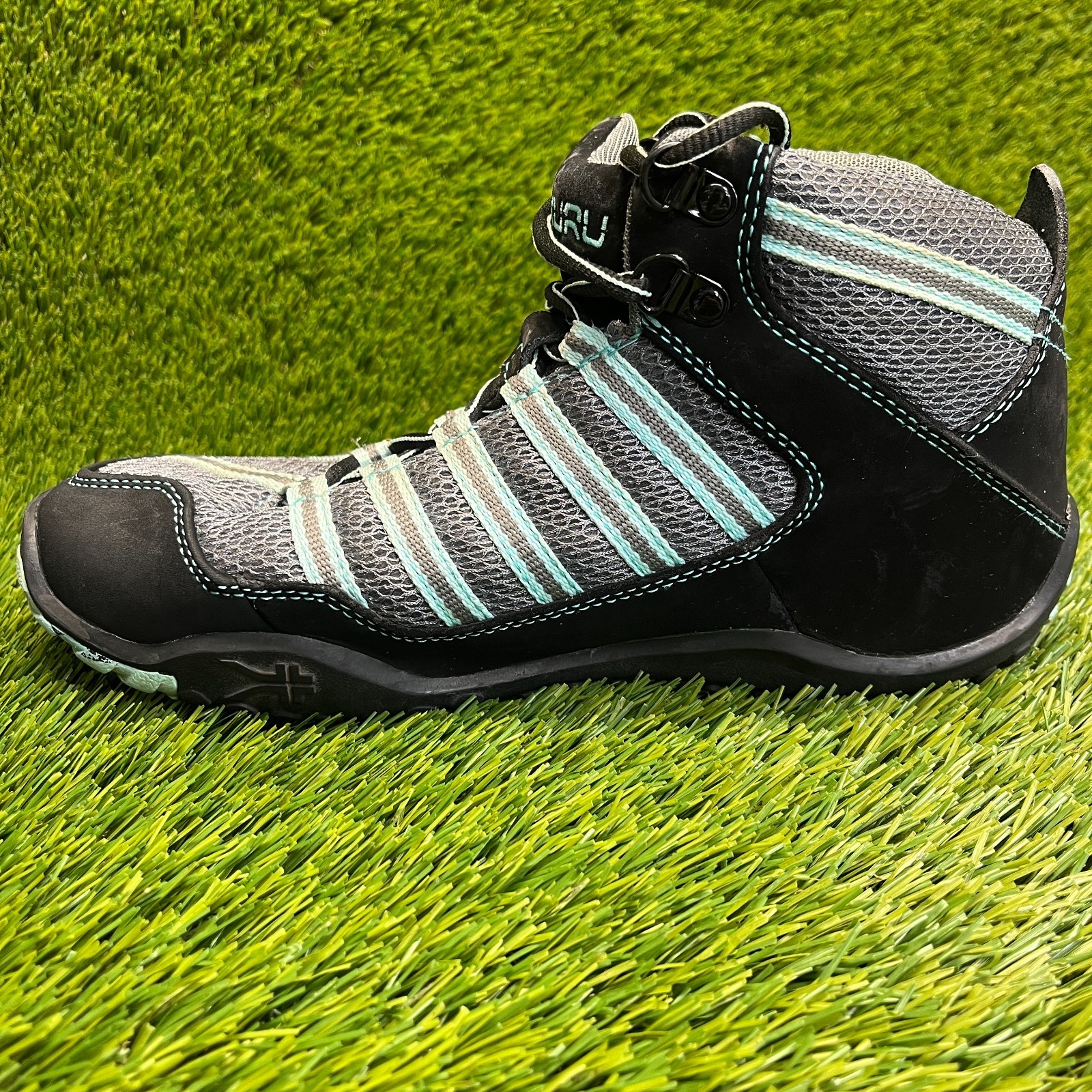 Kuru Chicane Mid Womens Size 8.5 Black Gray Classic Outdoor Lace Up Hiking Boots