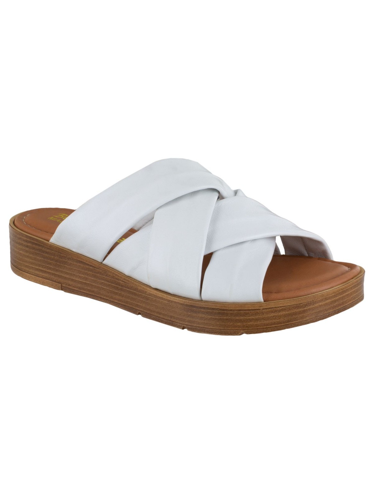 BELLA VITA Womens White 0.5″ Platform Tor-italy Wedge Sandals 5.5 M