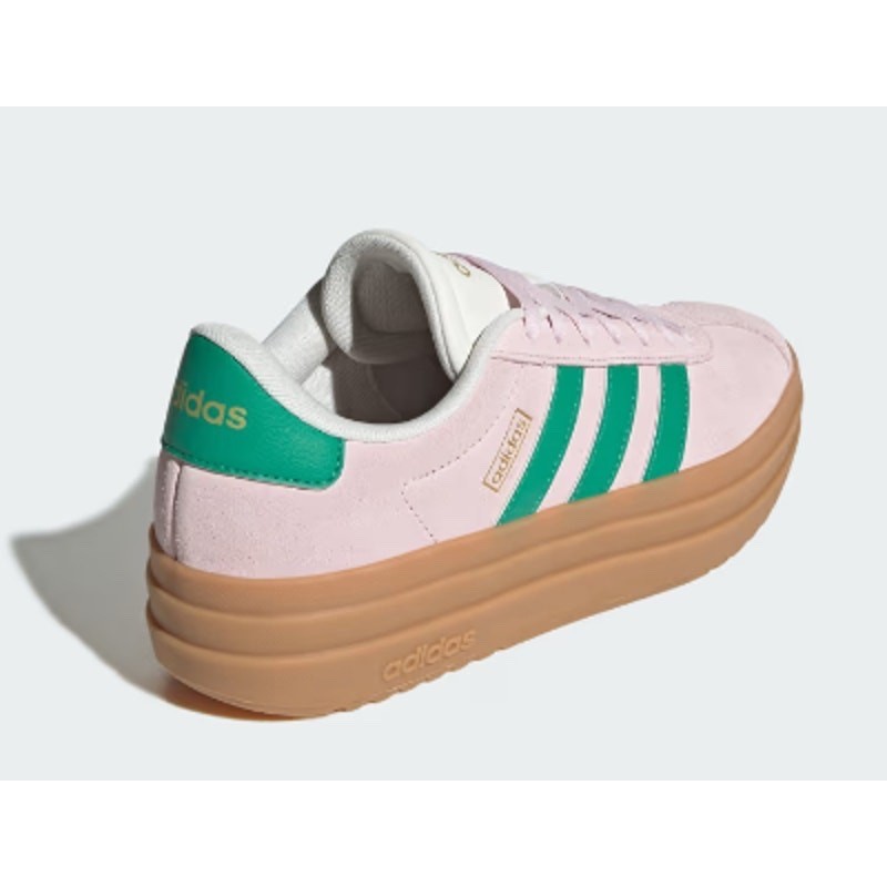 Adidas Women’s Size 8 VL Court Bold Clear Pink Green Platform Sneaker NEW JP6916