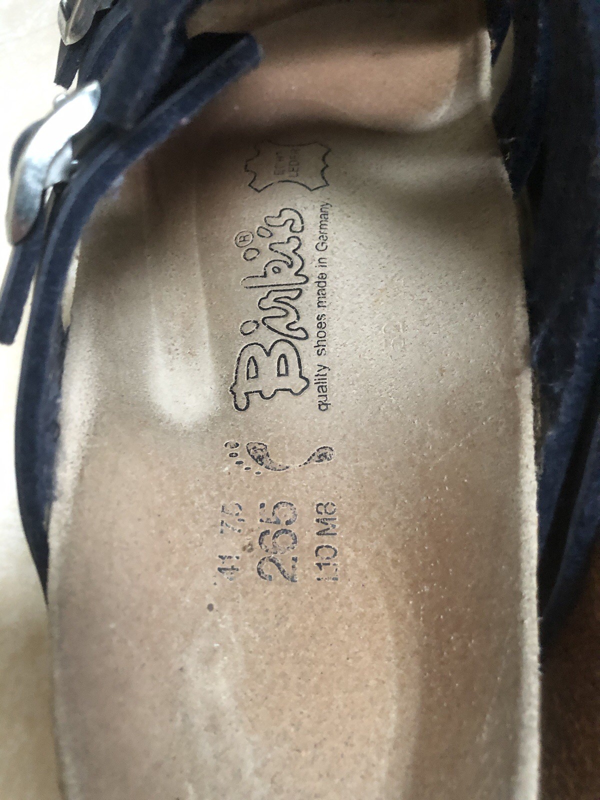 Birkis Birkenstock Sandals Blue Pearl Birko Flor EU 41 US 10/10.5 Women’s