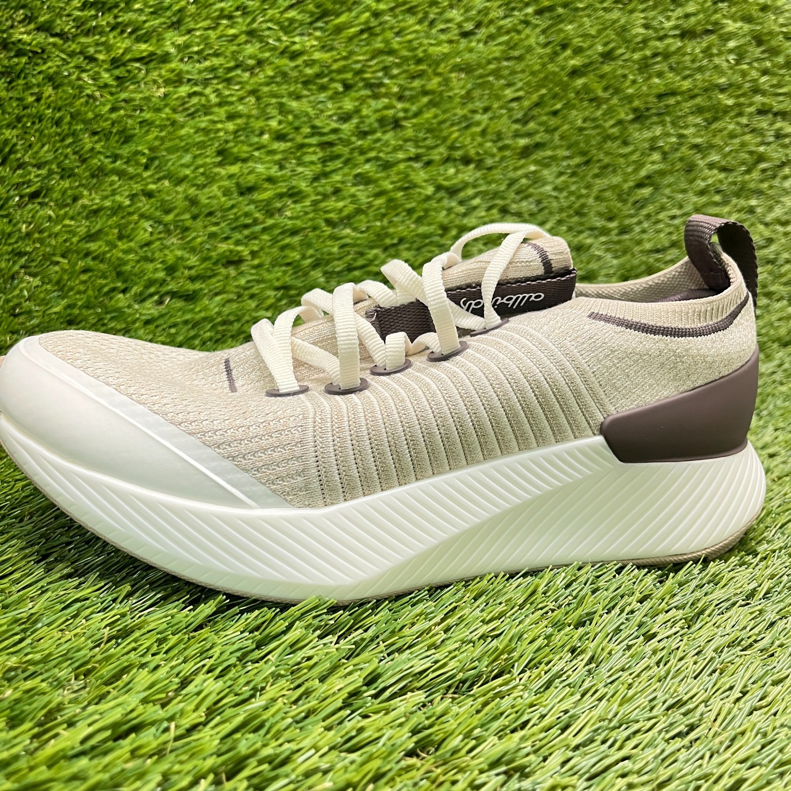 Allbirds Tree Glider Womens Size 7 Beige Brown Athletic Running Shoes Sneakers