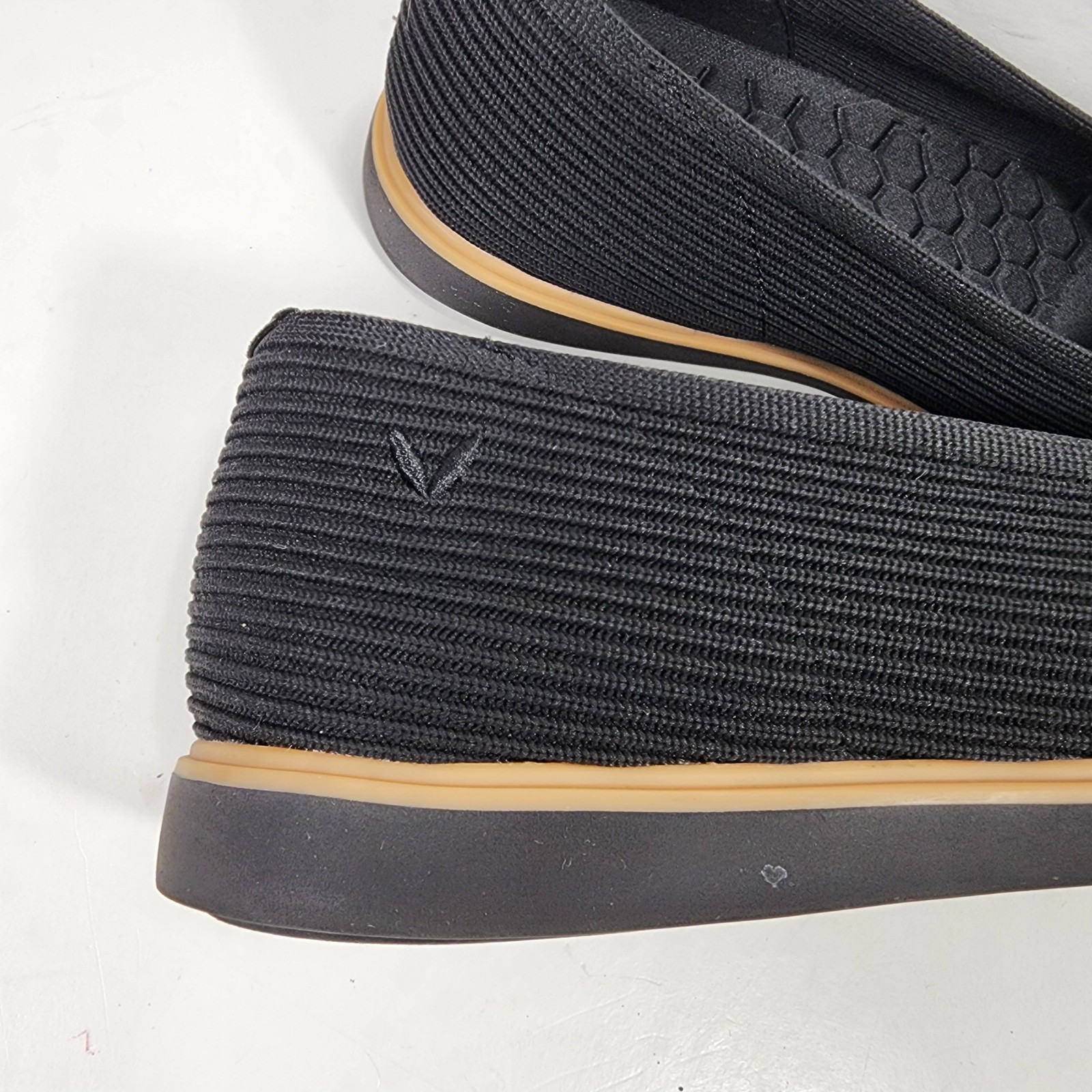 VIVAIA Mabel Square Toe All Day Standing Flats Womens 6 Black Comfort Shoes