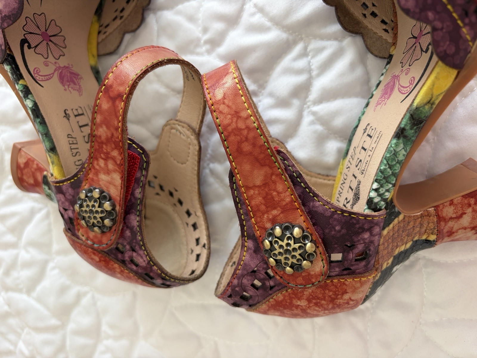 L’Artiste by Spring Step Women’s Luxe Leather Pumps Multicolor in Size 5