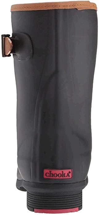 CHOOKA WOMEN’S CITY SOLID MID HEIGHT RAIN BOOTS sz 6 – 11 BLACK, CHARCOAL 111037