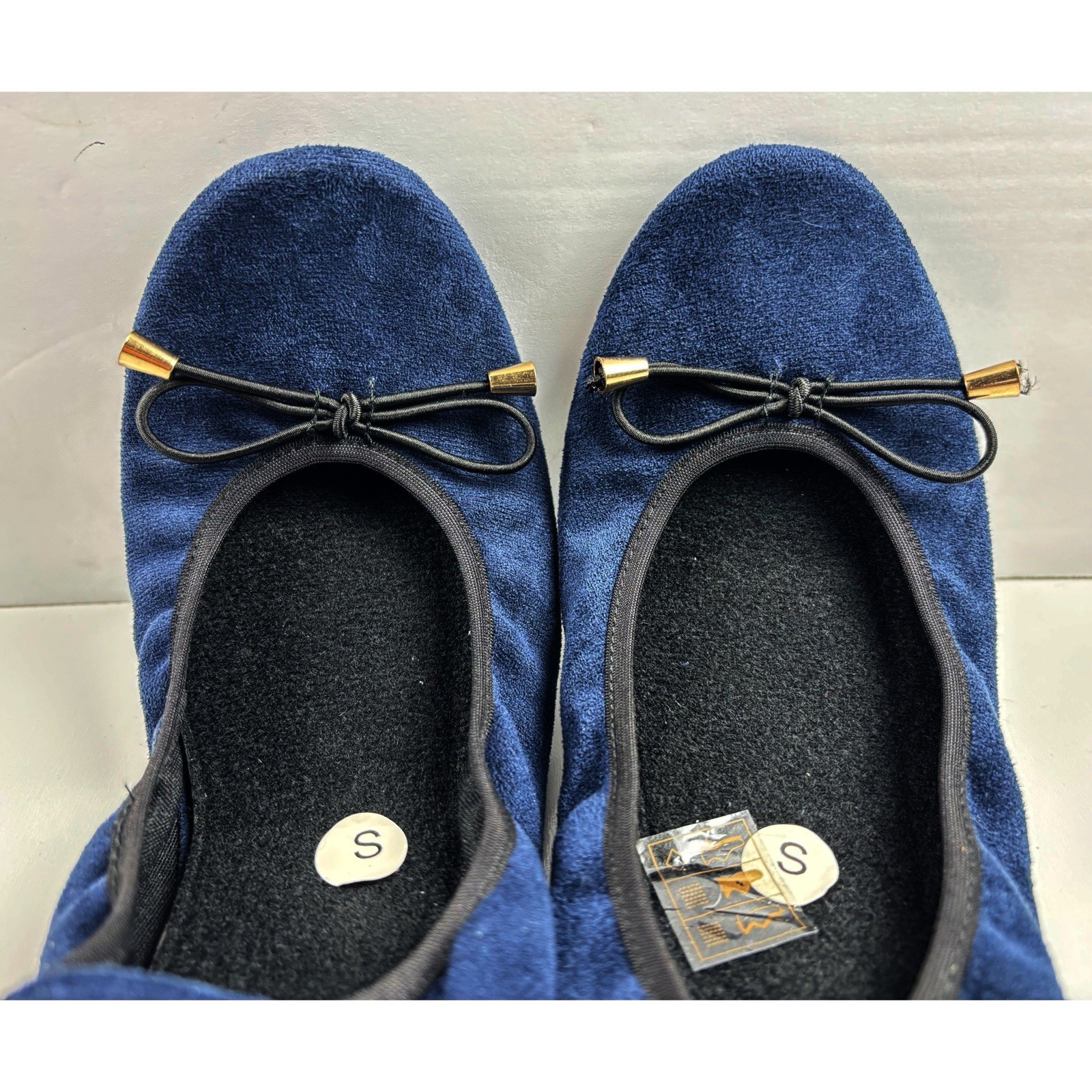 SMALL Silky Toes Women Foldable Travel Ballet Flats Slipper Shoes Pouch