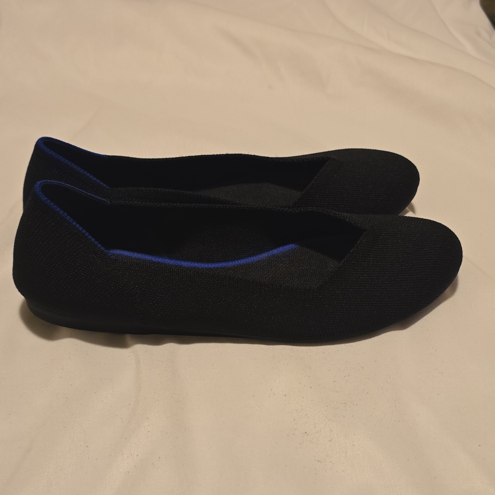 Rothy’s Black Knit Ballet Flats Round Toe Slip On Comfort Women’s 9.5
