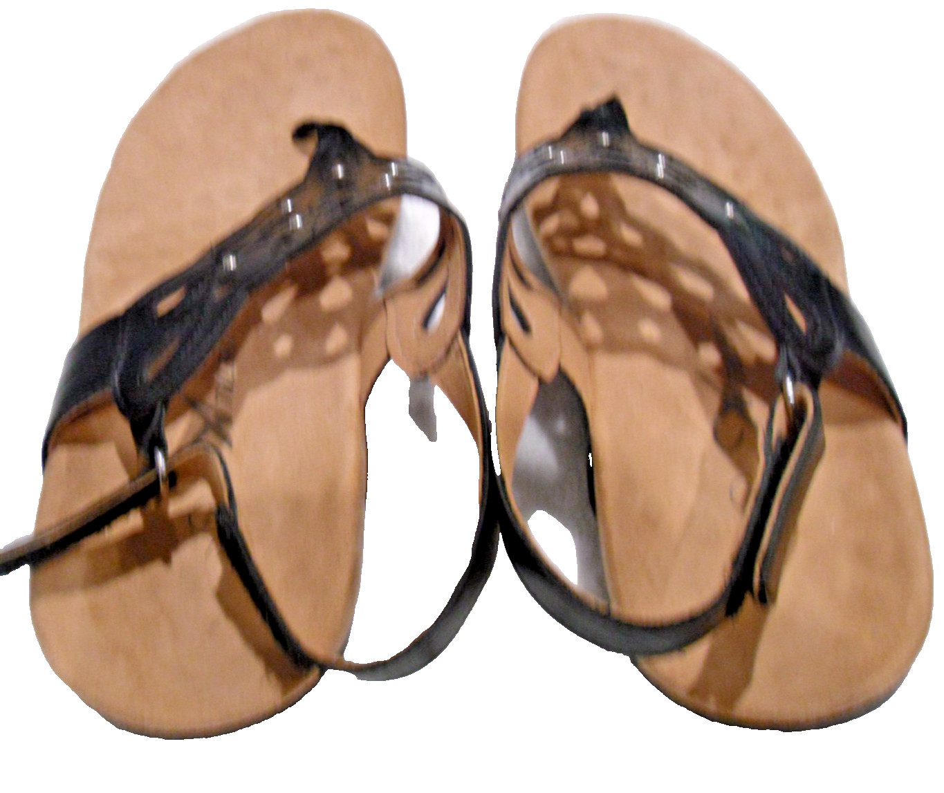 Pre-owned Ladies Sandals, Black, size 7, back strap. see pic