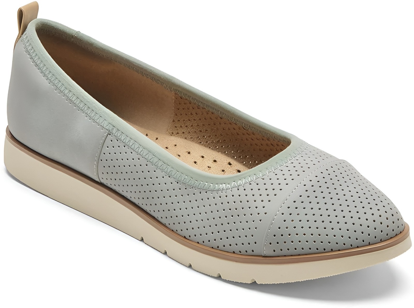 Rockport Stacie Women’s Blue Perf Ballet Flats NW/OB 9.5M