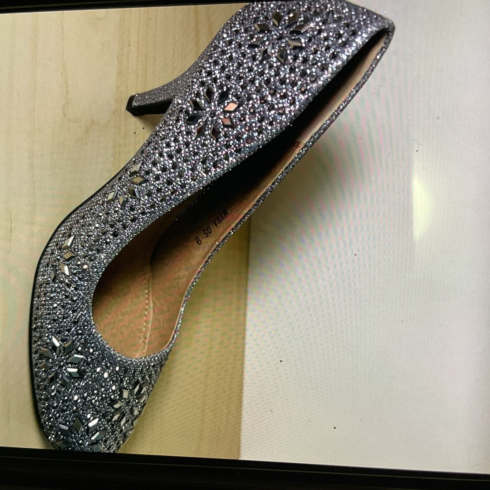 Mila Lady Classy Retro Cruise Cocktail Fairy Rhinestone Heel, Size 9