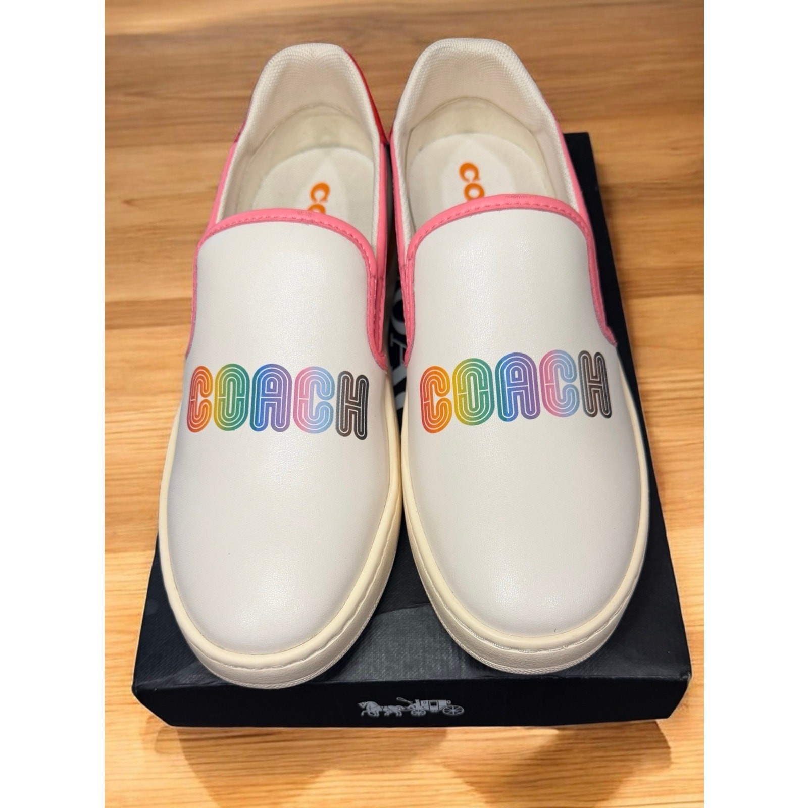 NWT Coach CA452 Wells Leather Slip-On Sneaker Size 7.5B
