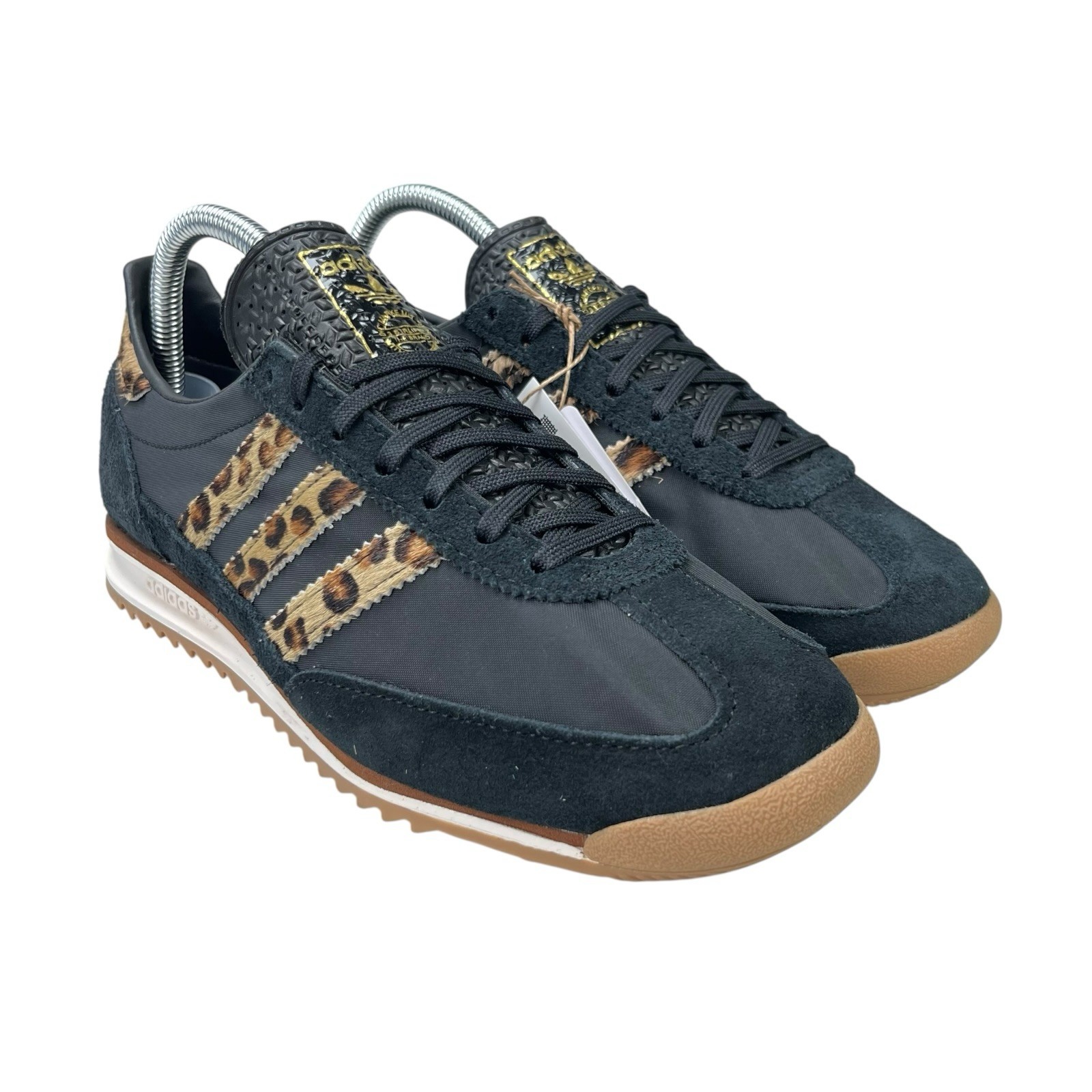 Adidas SL 72 OG Black Gum Leopard Print Shoes JR1640 Women’s Size 6 – 9.5