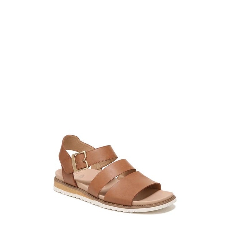 Dr. Scholl’s Island Glow Honey Brown Ankle Strap Sandals 8.5M