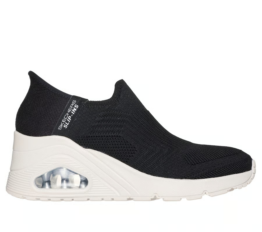 Skechers Shoes Slip Ins Black Air Women’s Memory Foam Sport Comfort Wedge 177523