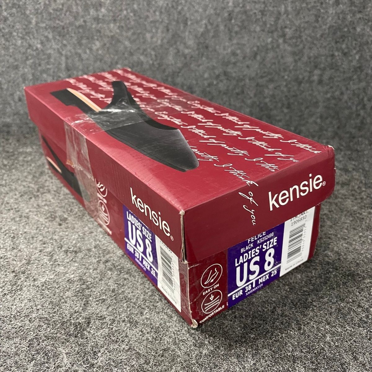 KENSIE Felice Slingback Flat Women’s Size 8 Black 1906850