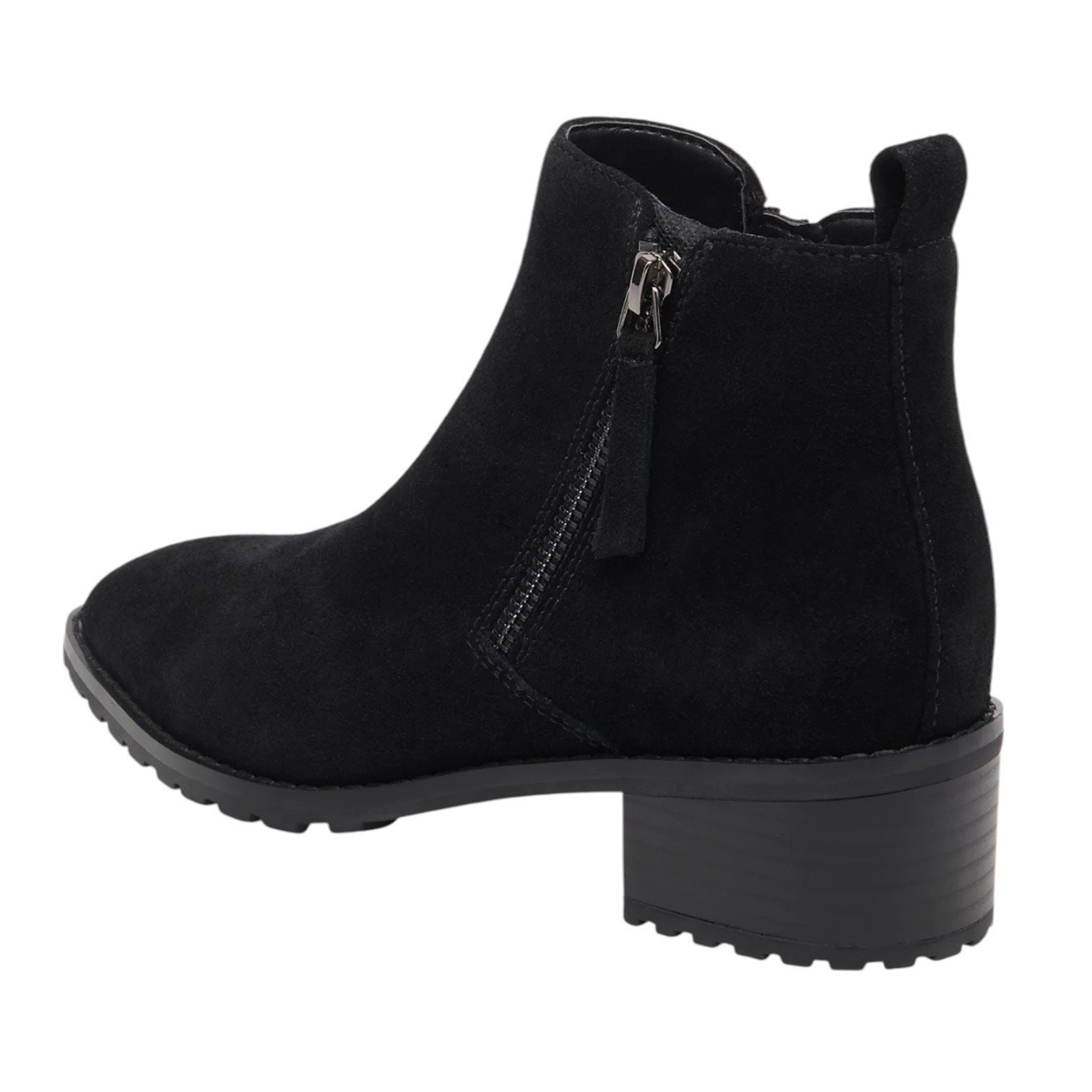 Aqua College Women’s Waterproof Suede Sanction Zip Booties Black Size 6 1/2