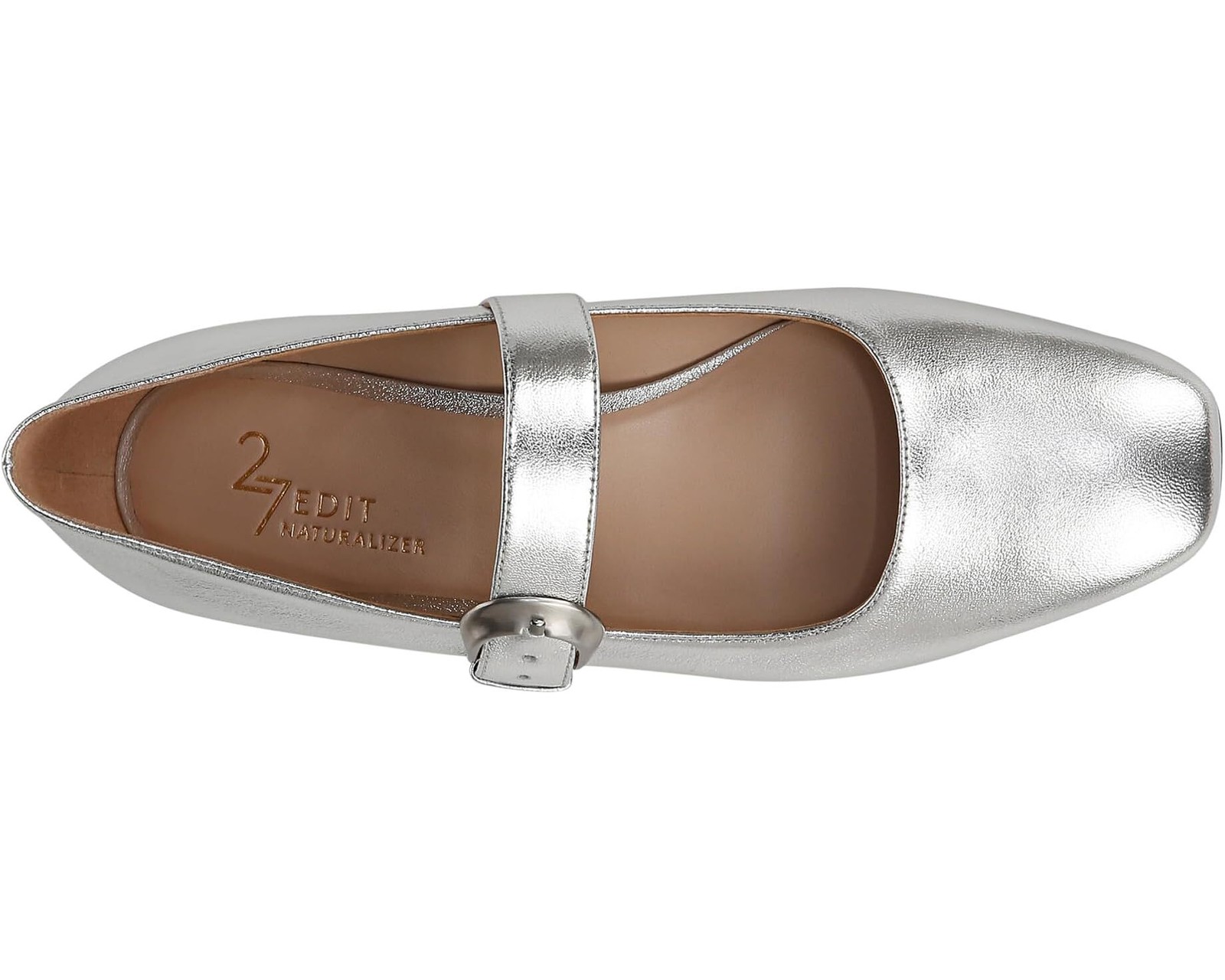 Naturalizer Women’s Carter Silver Flats NW/OB 9.5M