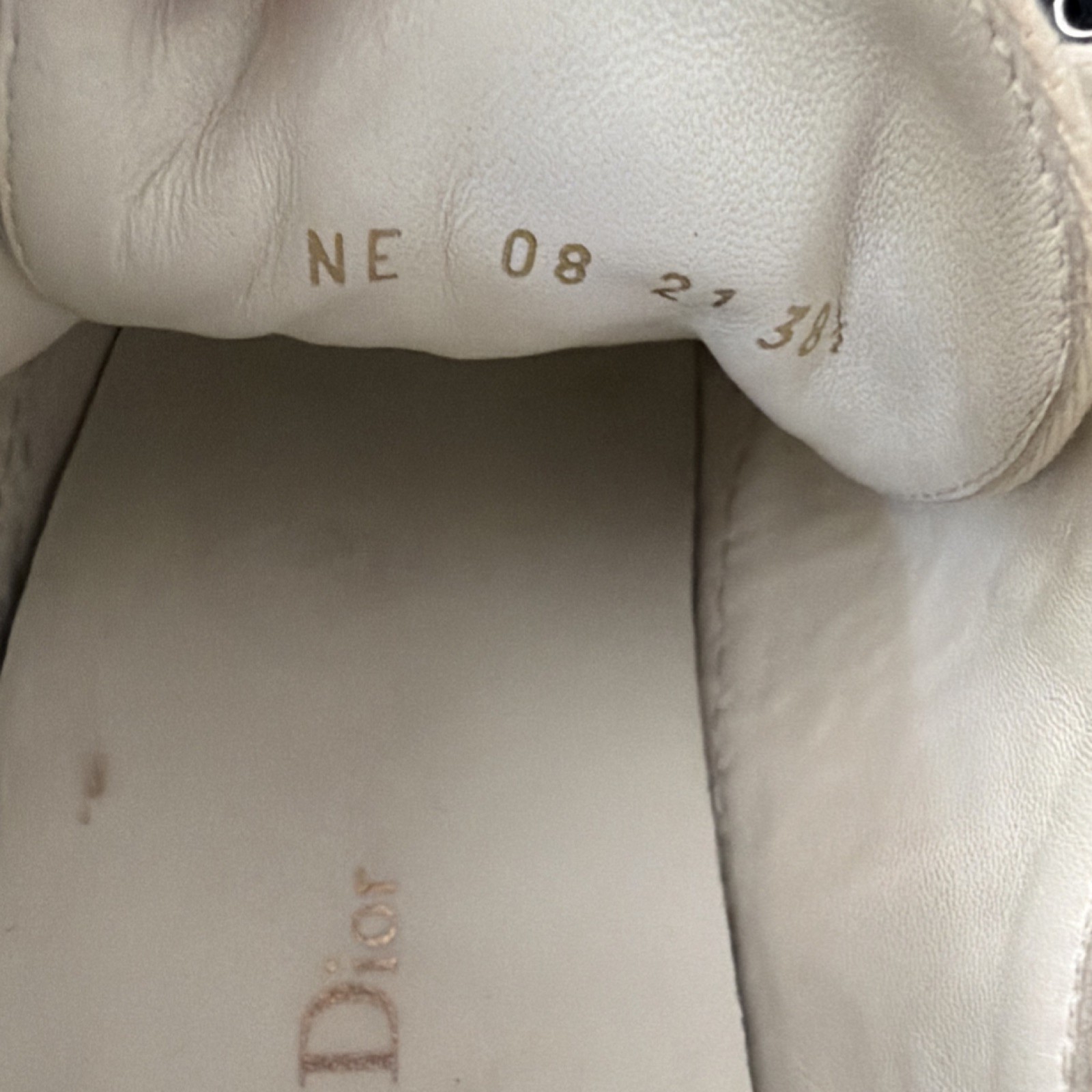Dior Walk’n’Dior Oblique Embroidered Deep Blue Women’s Lace Up Sneakers Canvas