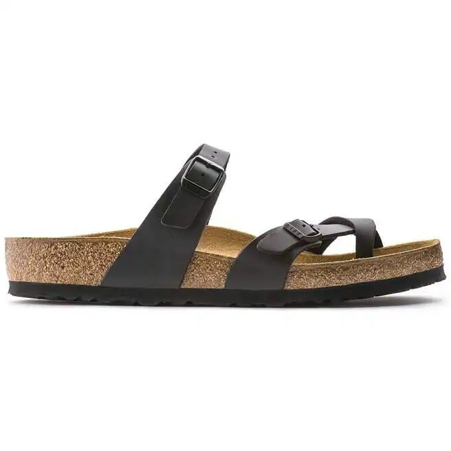New Birkenstock Mayari Birko-Flor Black Sandals Women’s Shoes All Size
