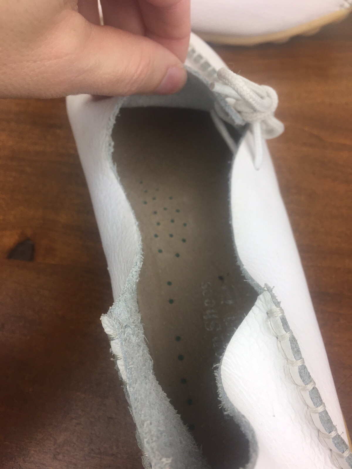 FASHION SHOES Women’s White Soft Leather Casual Shoes Size EU 37 US 6-6.5