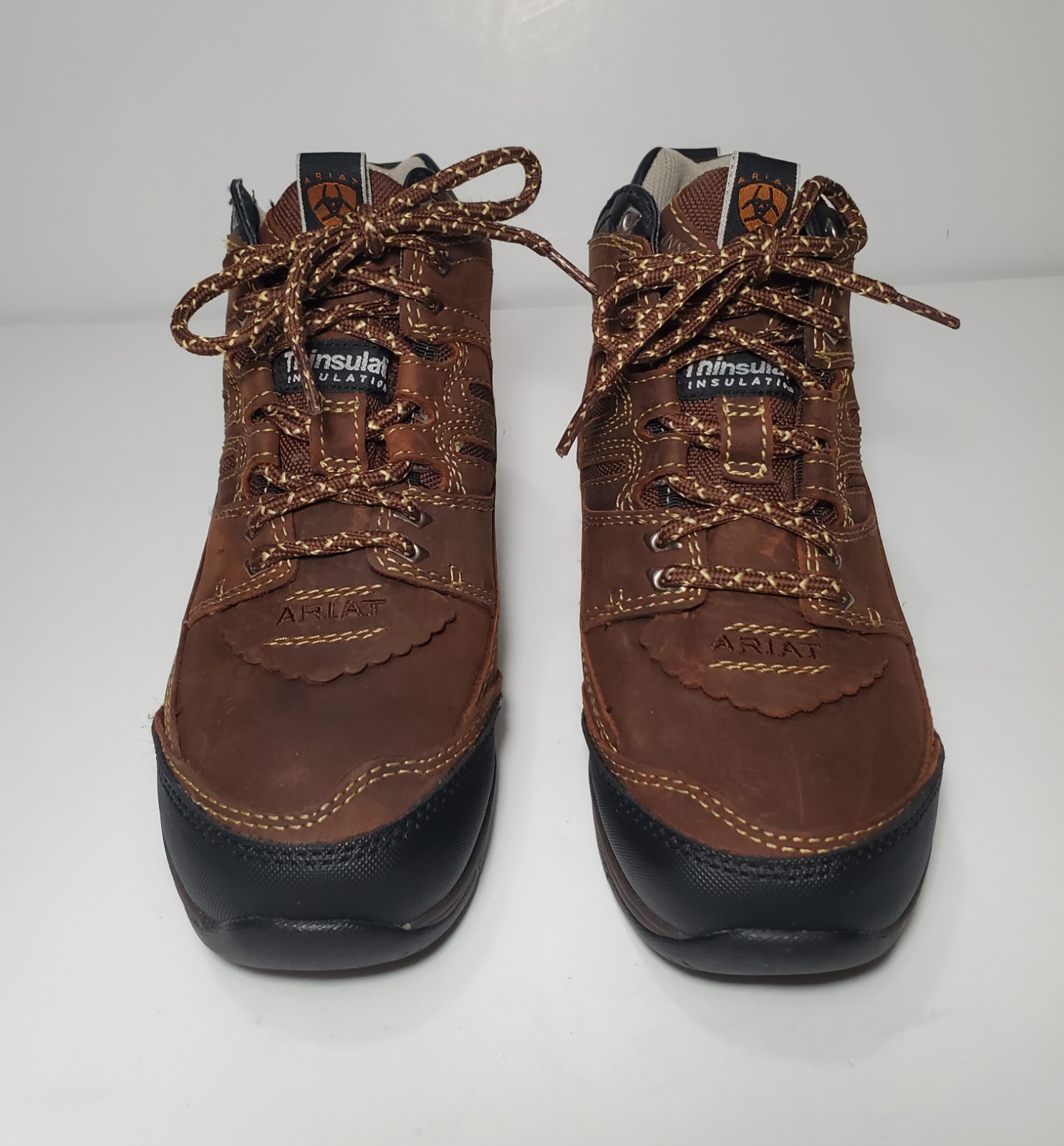 Ariat Terrain Waterproof Boots Womens 6.5 Copper Leather Hiking Endurance Riding