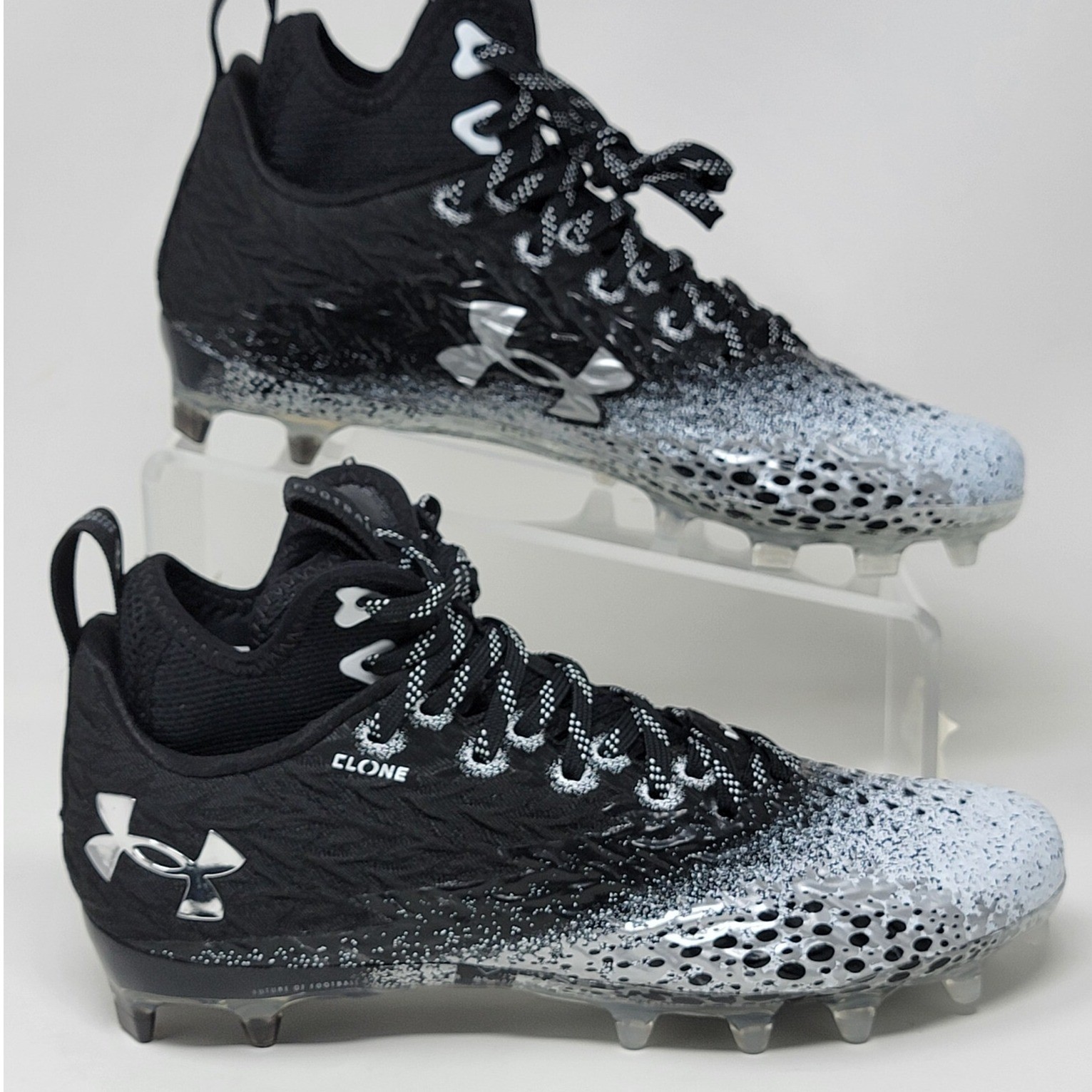 Under Armour Spotlight Clone MC Black 3026343-001 Womens Size 9 Football Cleats