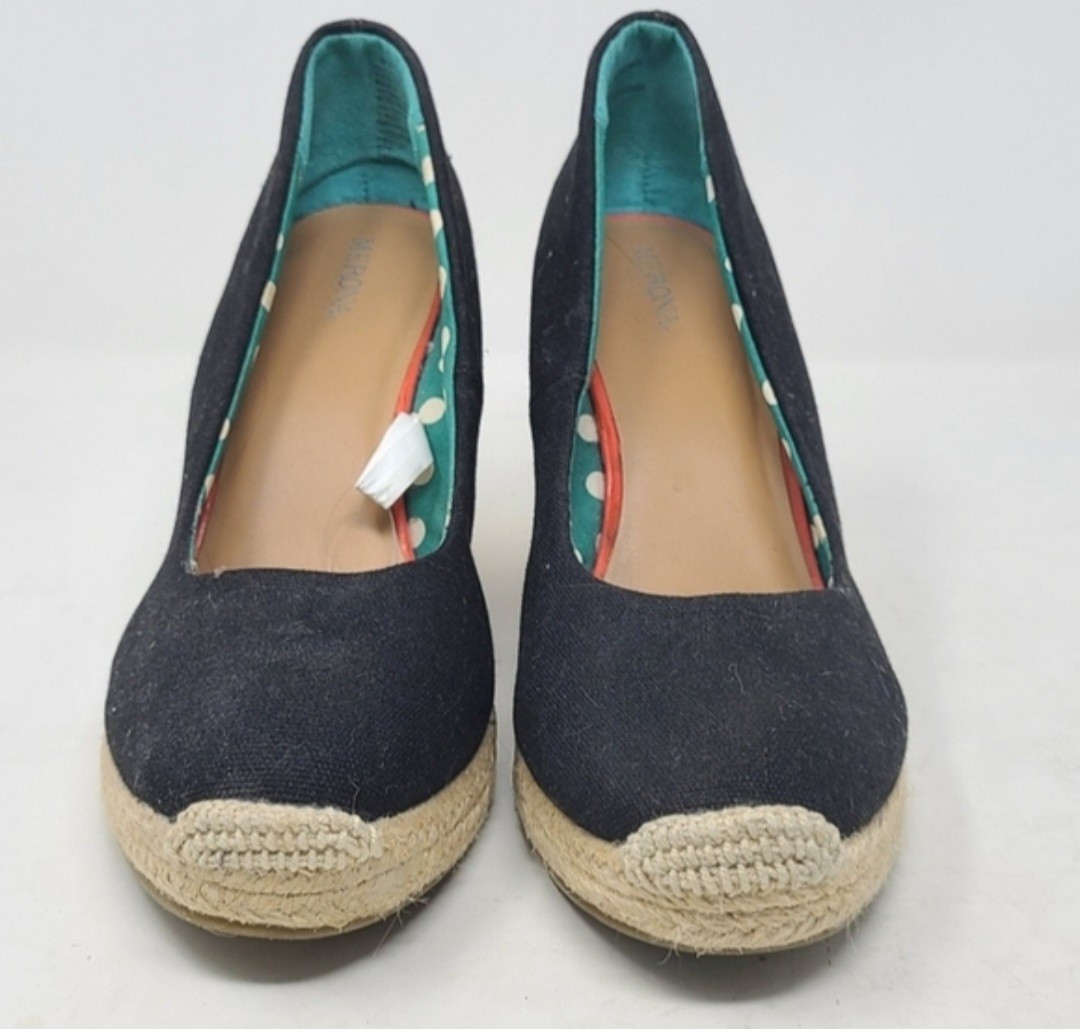 MERONA Canvas Slip On Espadrille Wedge Heels Women’s Size 9.5