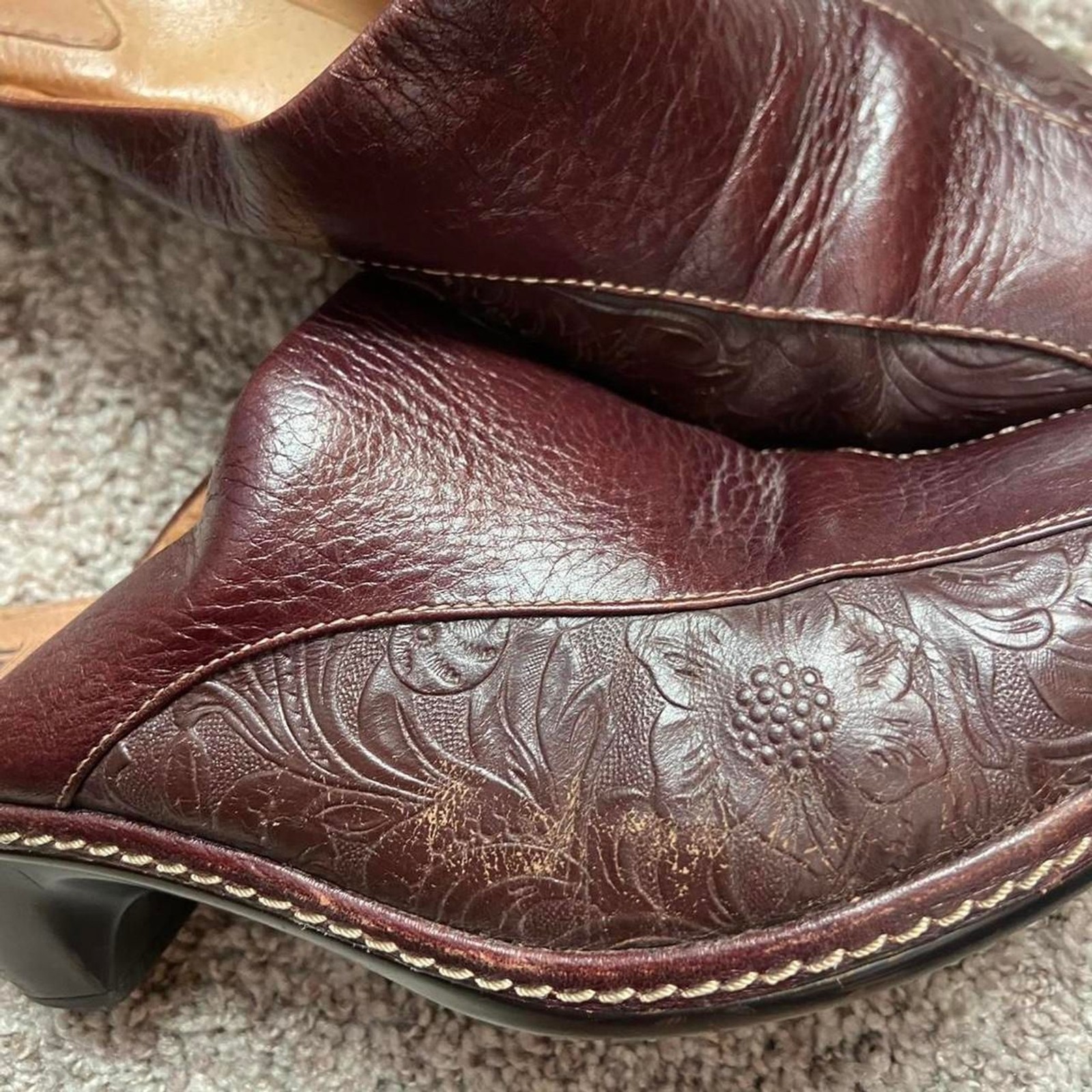 Sofft Women’s Brown and Burgundy Clogs