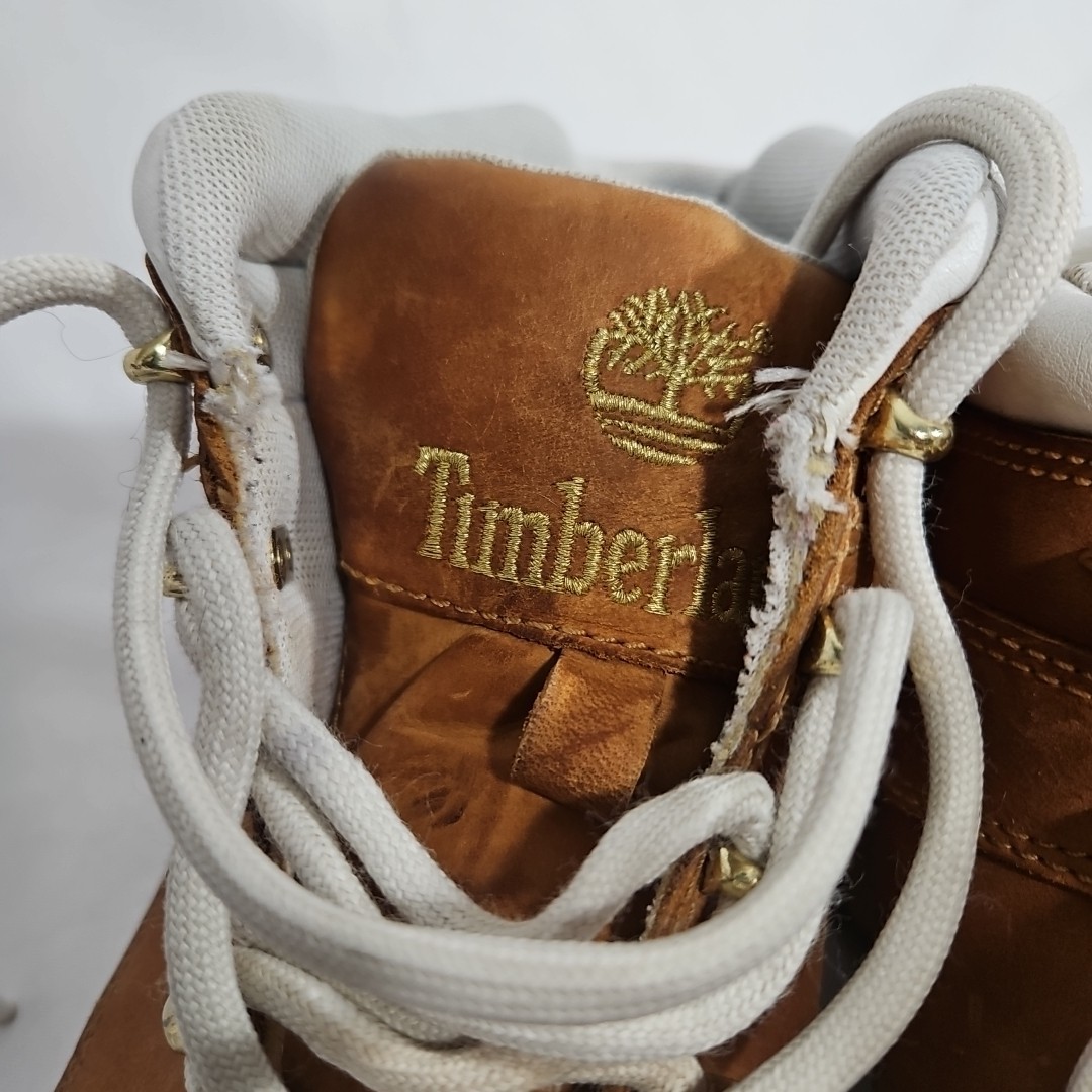 Timberland Euro Sprint Hiker Tan Hiking Boots Women 9 Gold Wheat logo 16642