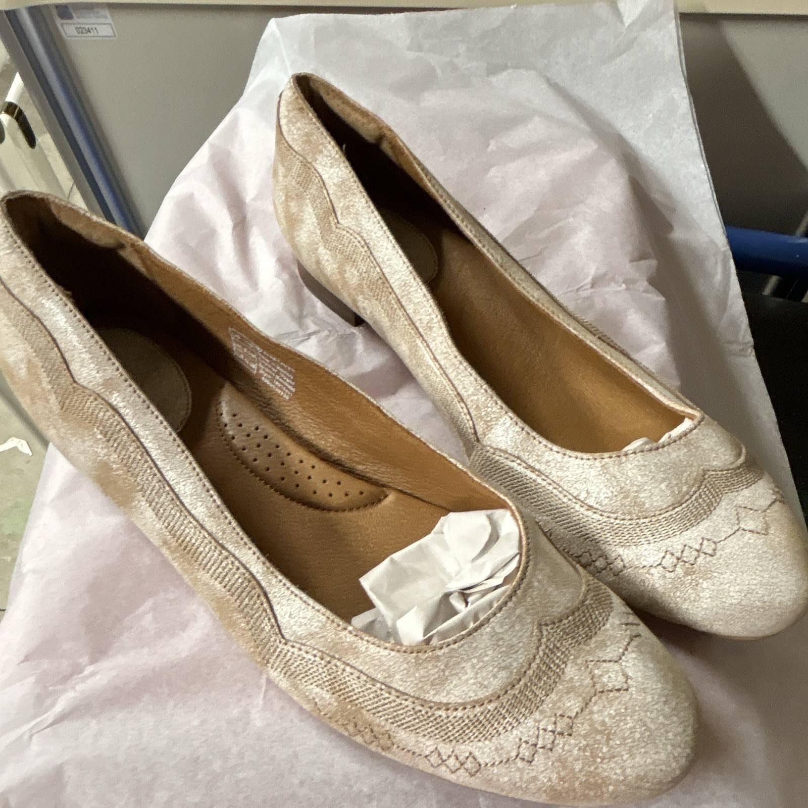 Ariat Women’s Distressed Finish Leather Dreamer Flats US 11M Embroidered