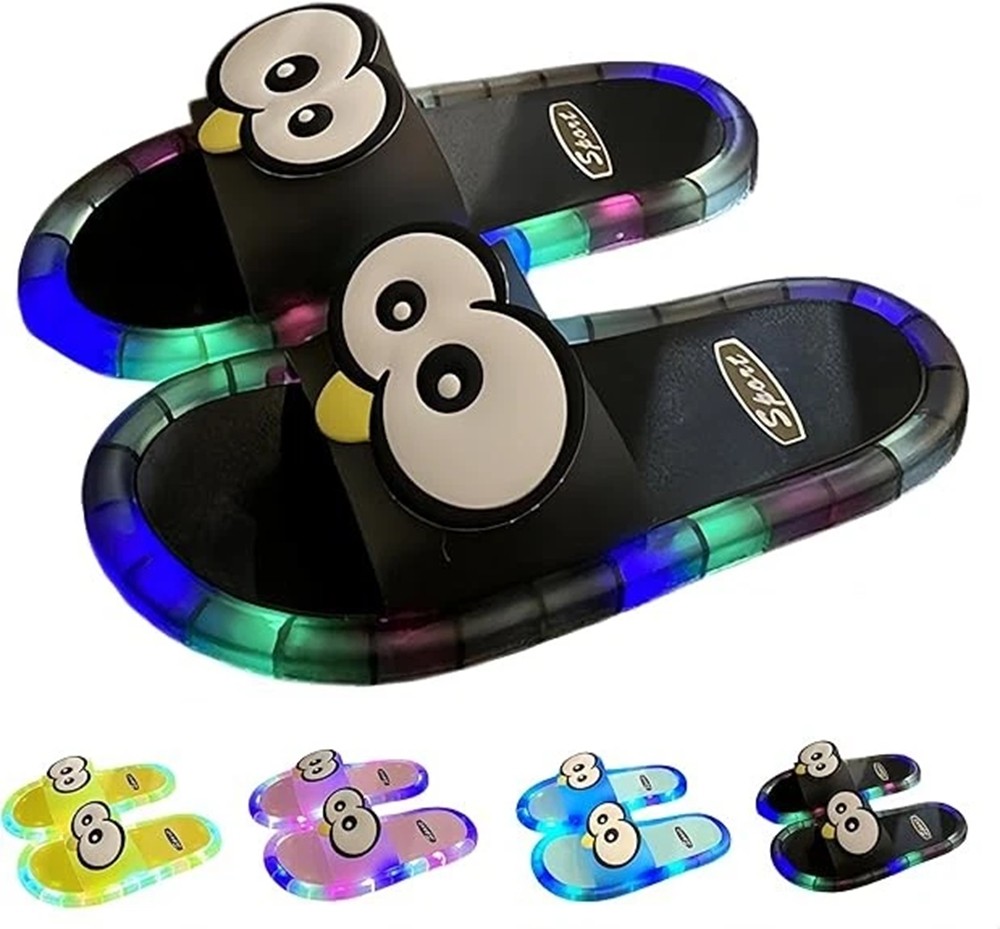 Crystal Glowing Slippers Summer Outdoor Wear Sandals Bright Funny Home Slippers