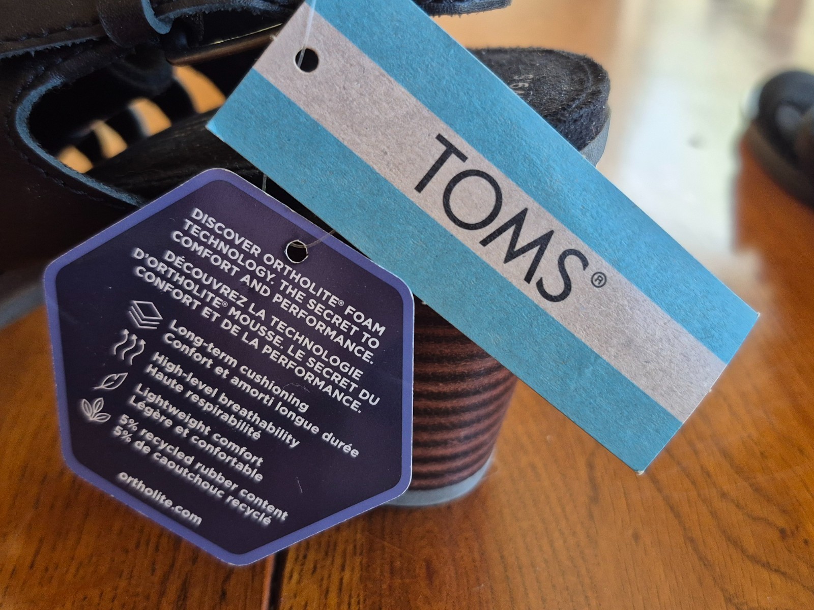 Toms’ Womens Majorca Woven Black Suede Open Toe Size 9.5 Sandals Shoes B42 NWT